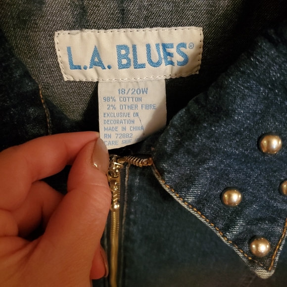 LA Blues Vintage Stretch Denim Jacket - Picture 2 of 4